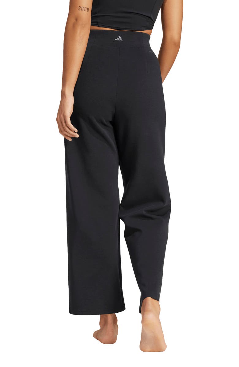 adidas Wide Leg Yoga Pants, Alternate, color, 