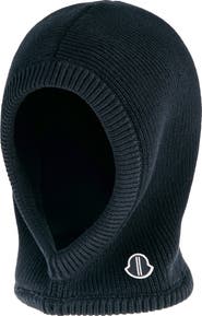 Moncler x Rick Owens Logo Patch Virgin Wool Balaclava