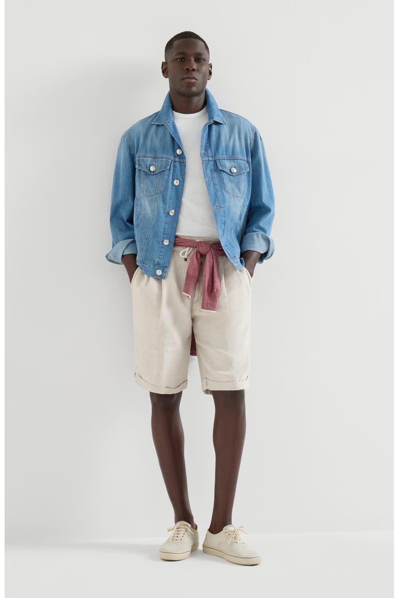 Gabardine Bermuda shorts, Alternate, color, Yuta