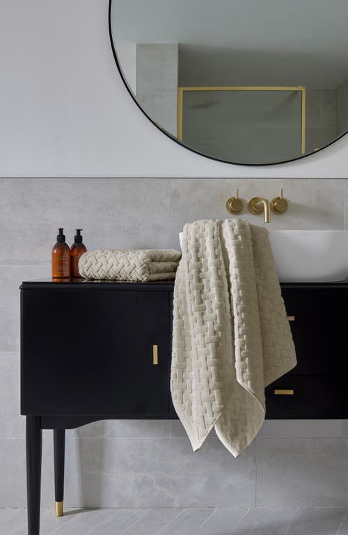 CHRISTY CHRISTY TRELLIS TEXTURED COTTON RAYON FIBRE BLEND SOFT BATH TOWELS 