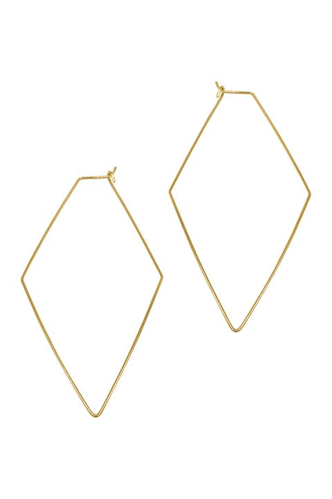 Water Resistant Geometric Hoop Earrings