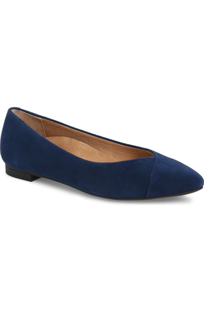 VIONIC WITH ORTHAHEEL Vionic 'Caballo' Pointy Toe Flat, Main, color,