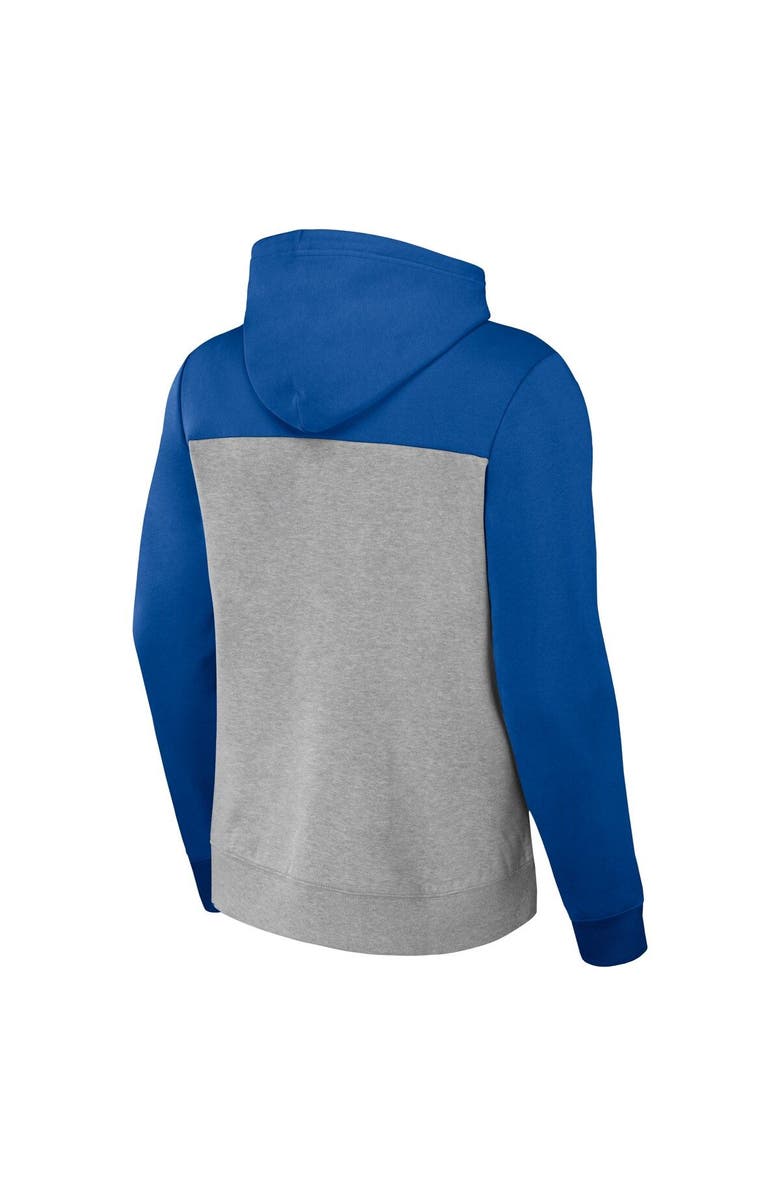 NFL X DARIUS RUCKER Men's NFL x Darius Rucker Collection by Fanatics Heather Gray Buffalo Bills Color Blocked Pullover Hoodie, Alternate, color, Heather Gray