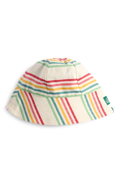 Little Green Radicals Kids' Cream Rainbow Organic Cotton Sun Hat at Nordstrom, Size 1-3