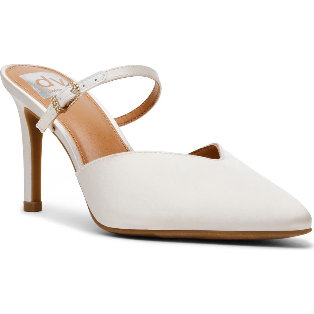 Dolce Vita Dv By Elegant Mule Pump In Ivory Satin