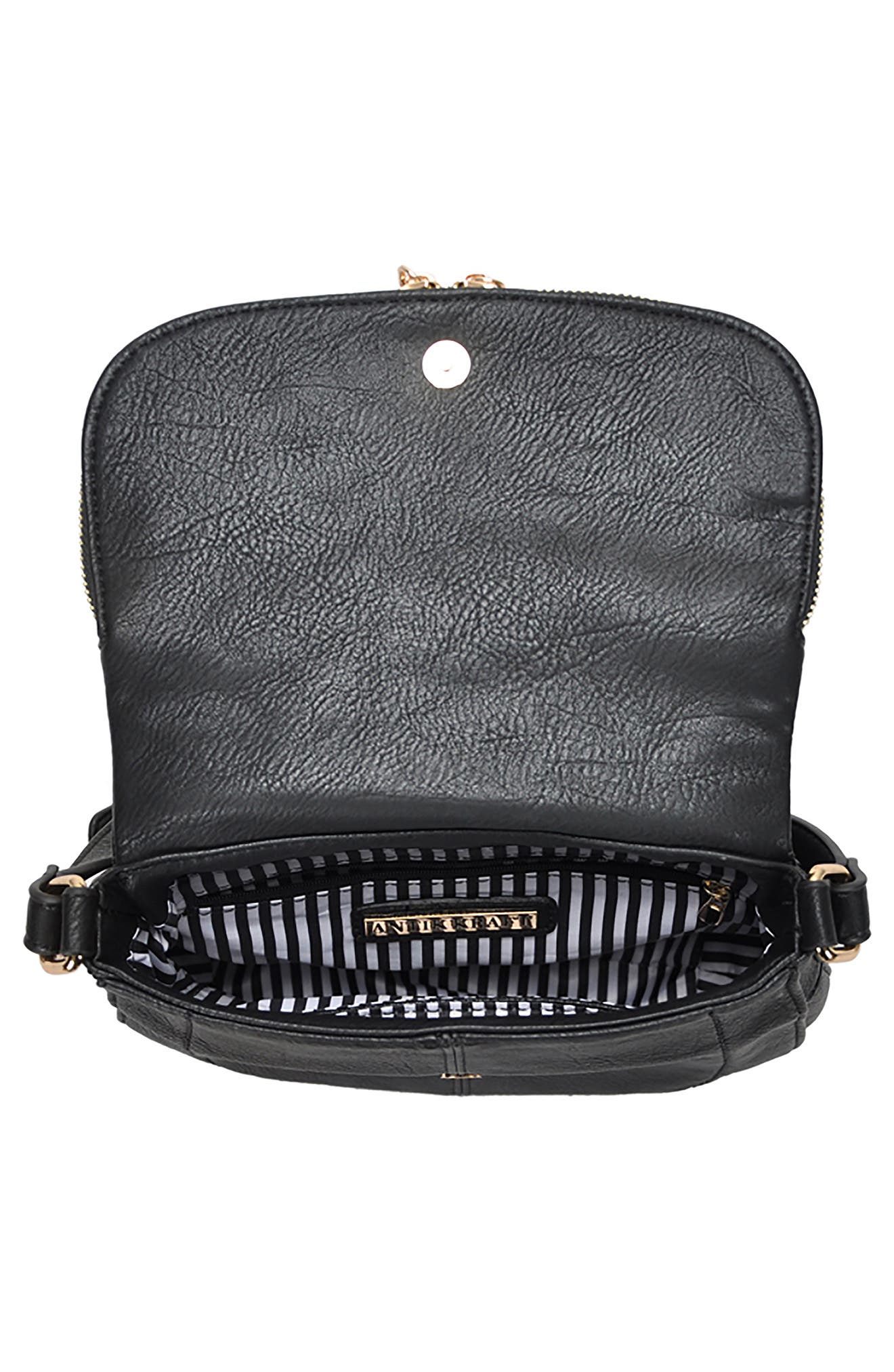 Antik Kraft Faux Leather Crossbody Bag, Alternate, color, 