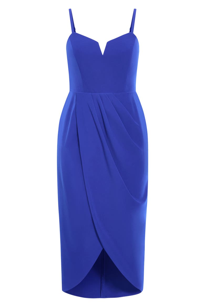 Sassy Flex Fit Tulip Midi Dress, Alternate, color, ULTRA BLUE