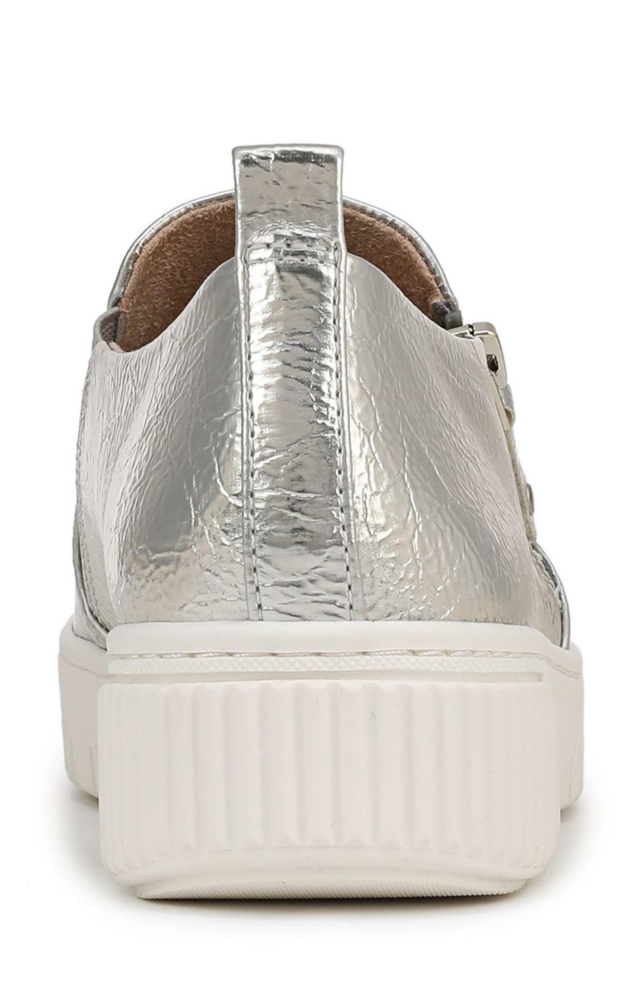 SOUL NATURALIZER Turner Zip Sneaker, Alternate, color, Silver Sand Faux Leather