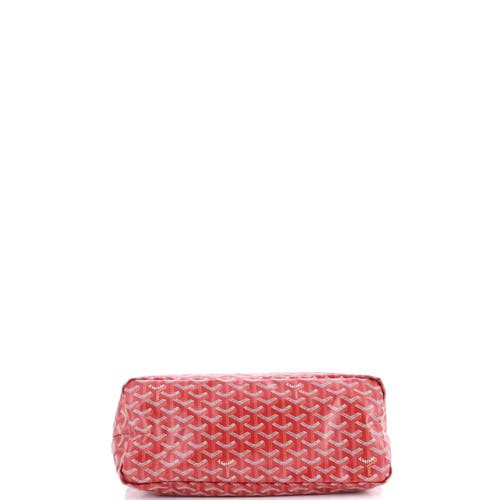 Pre-owned Goyard  Goyard Boheme Hobo Coated Canvas In Red