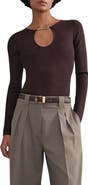Reiss Tilly Chain Accent Cutout Top