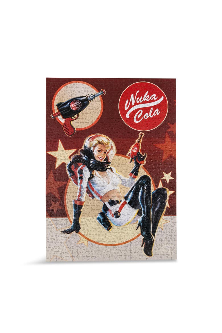Fallout Nuka-Cola Nuka-Girl 1000-Piece Jigsaw Puzzle | Toynk Exclusive, Alternate, color, Red