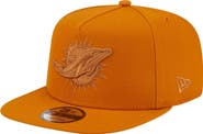 New Era Men's New Era  Brown Miami Dolphins Color Pack A-Frame 9FIFTY Snapback Hat