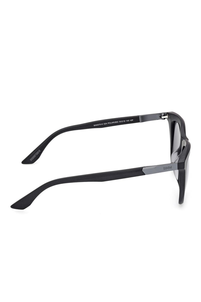 53mm Sunglasses, Alternate, color, MATTE BLACK / SMOKE