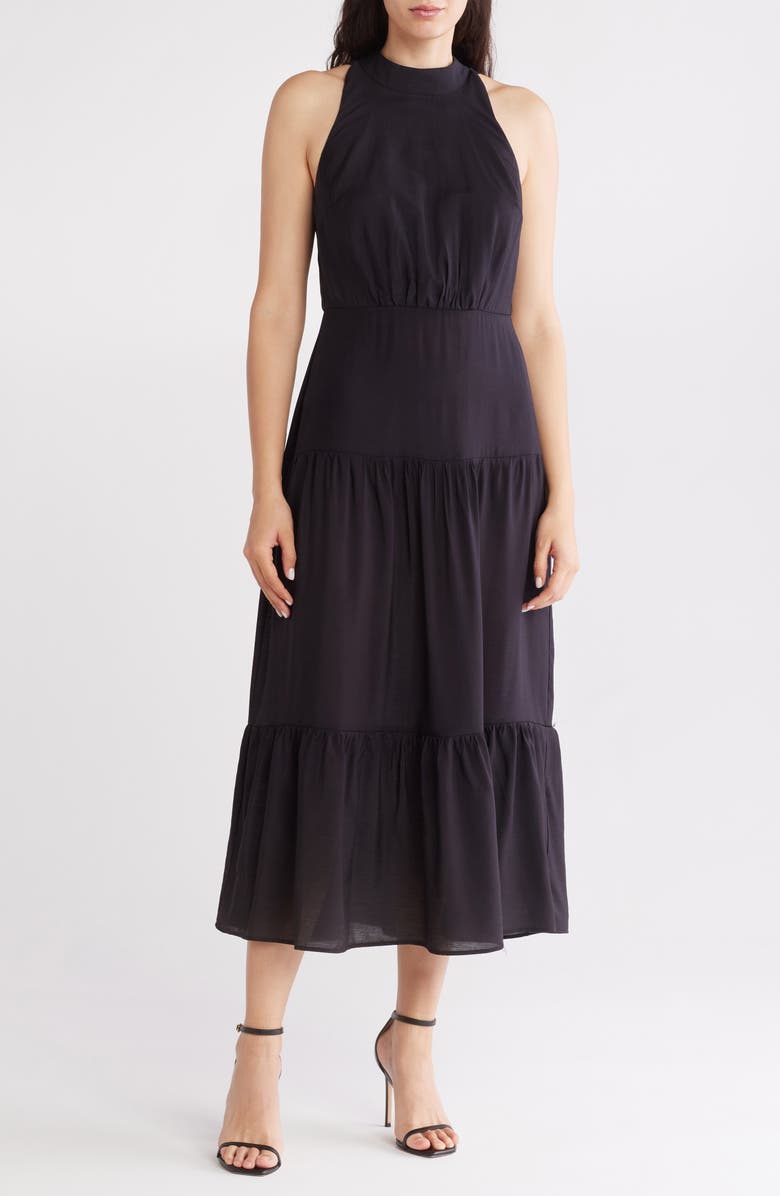 Sam Edelman High Neck Maxi Dress, Main, color, 