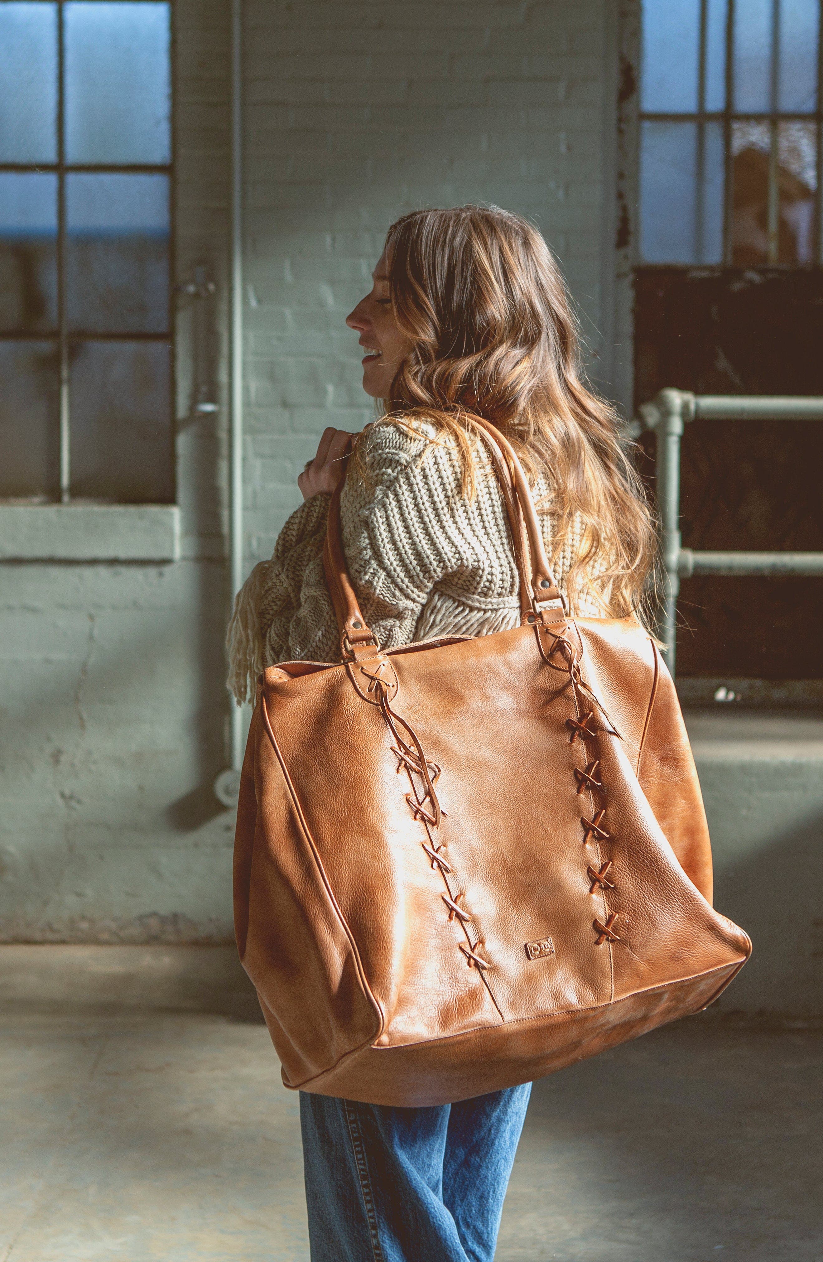 Bed Stu Rebekah Duffle, Alternate, color, Tan Rustic