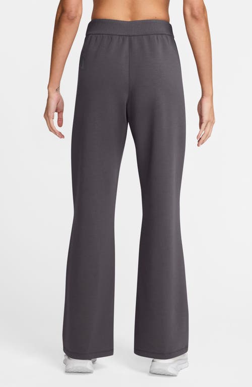 Nike 24.7 Impossiblysoft Dri-fit High-waisted Loose Flared Pants In Black