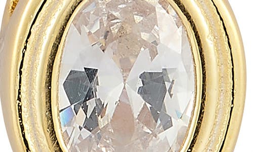 Glaze Jewelry 14k Gold Plate Oval Pendant Necklace In Gold