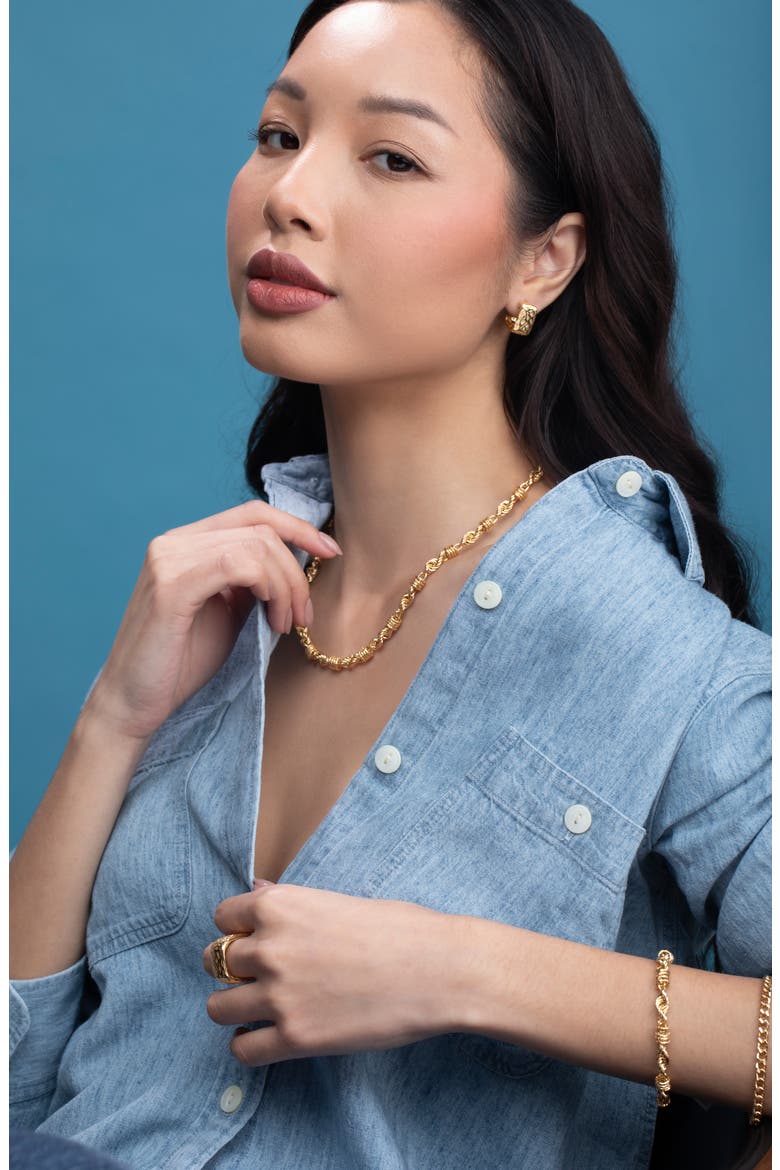 14K Gold Mixed Chain Necklace (Nordstrom Exclusive), Alternate, color, 14K YELLOW GOLD