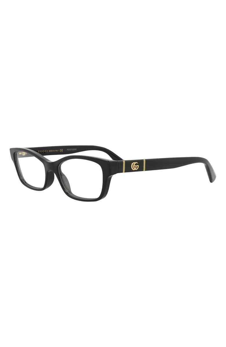 Gucci 51mm Rectangle Optical Frames, Alternate, color,