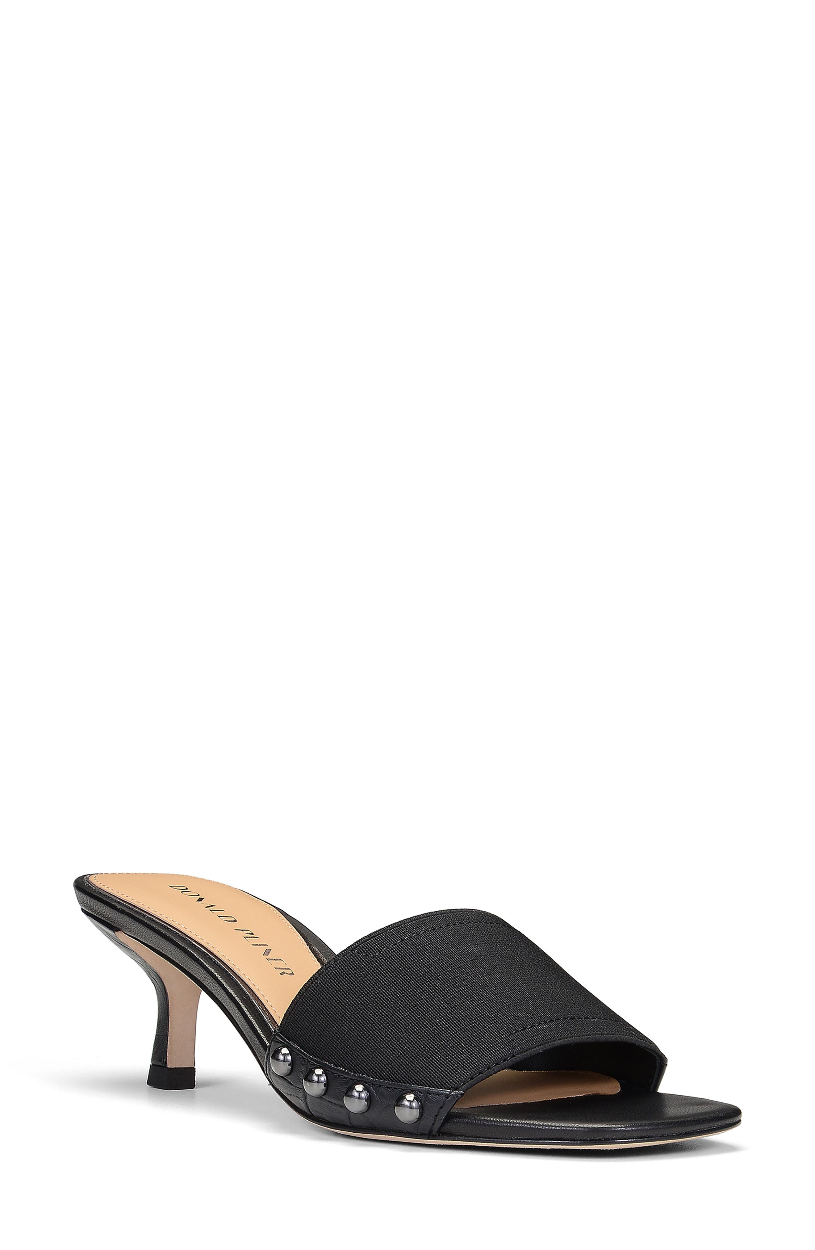 Colete Slide Sandal, Main, color, BLACK FABRIC