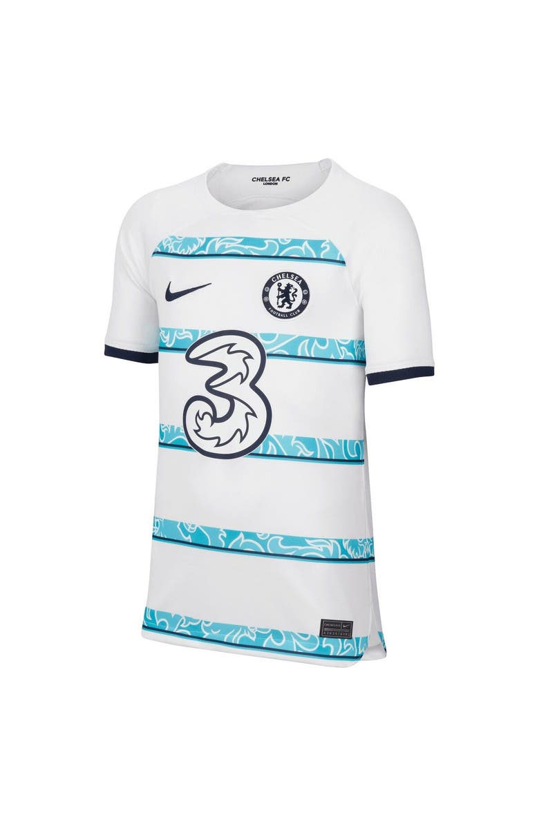 Nike Youth Nike N'Golo Kanté White Chelsea 2022/23 Away Breathe Stadium Replica Player Jersey, Alternate, color, 