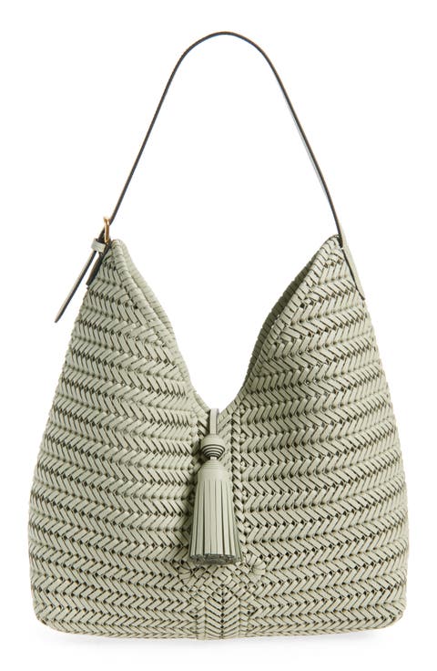 Neeson Tassel Leather Hobo Bag