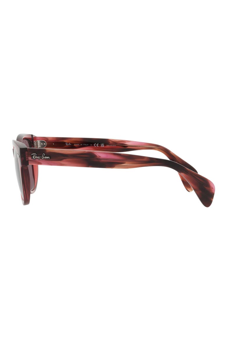 52mm Polarized Square Sunglasses, Alternate, color, TRANSPARENT PINK