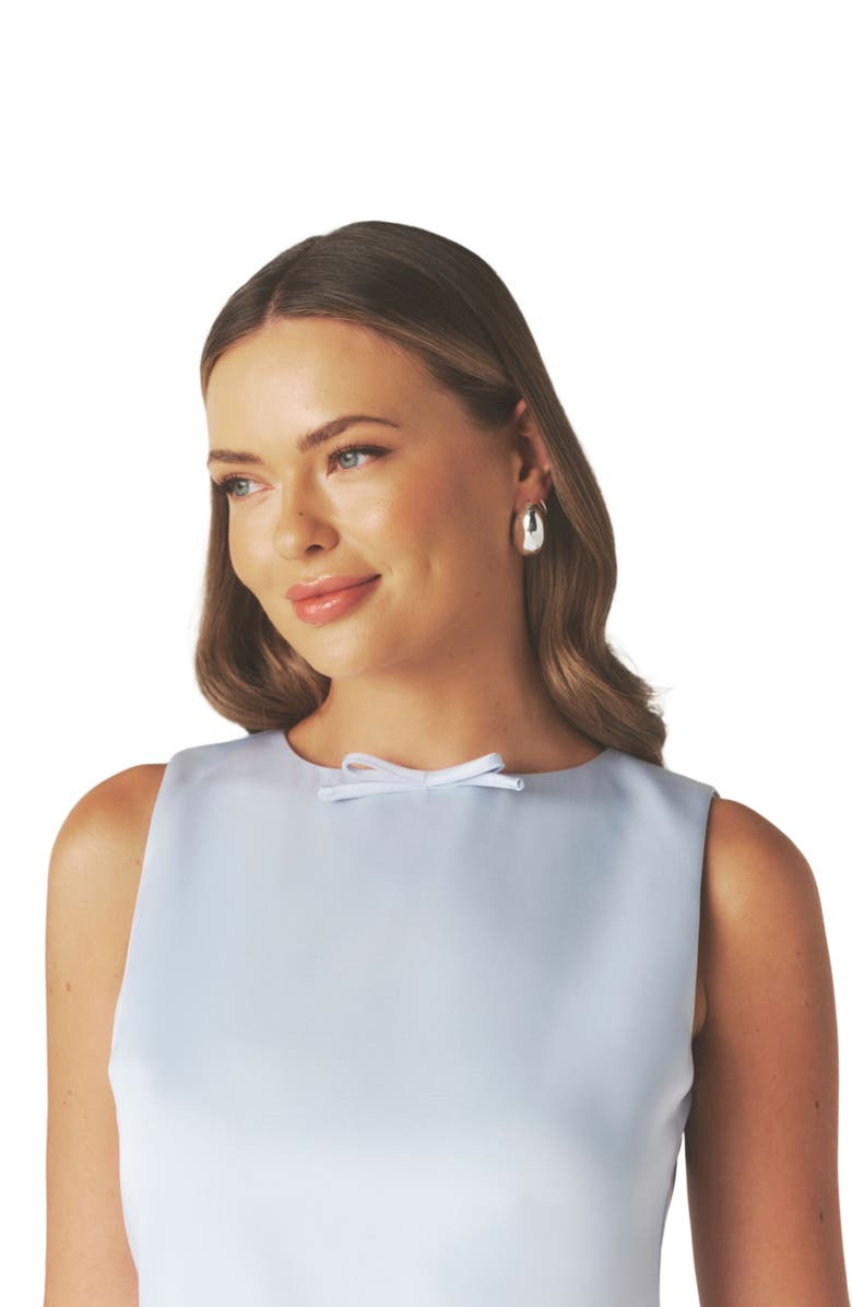 Six Stories Mini Mod Bow Dress, Alternate, color, Pale Blue