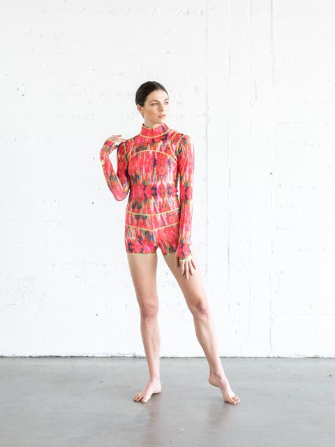 Women's Short One-Piece Swimsuit - UPF 50+