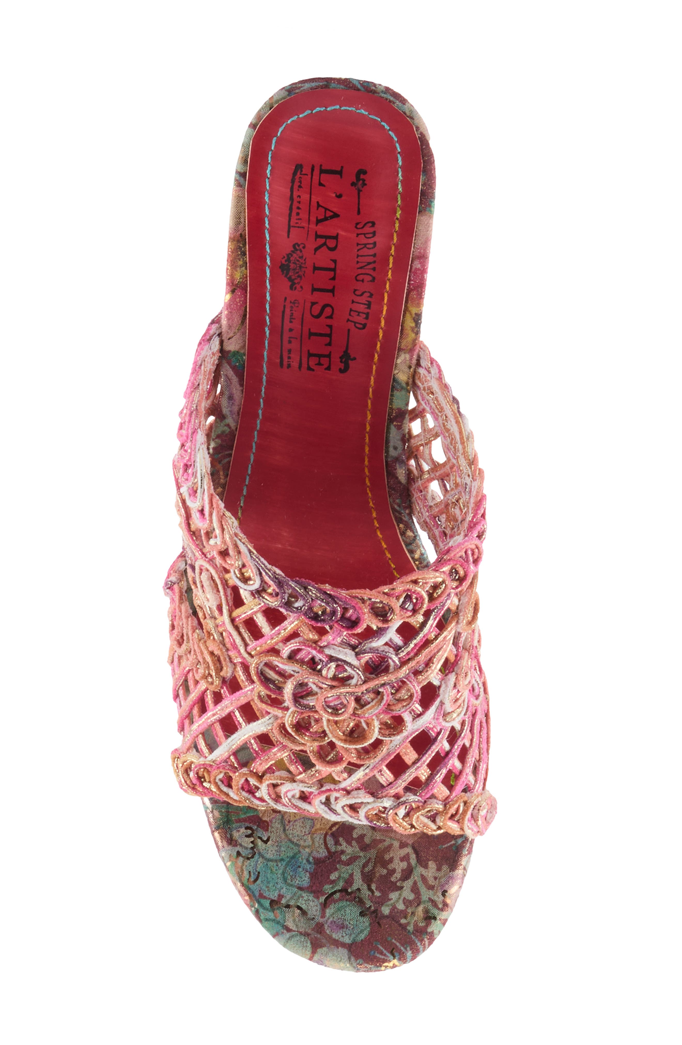 Lacyloops Sandal, Alternate, color, FUCHSIA MULTI