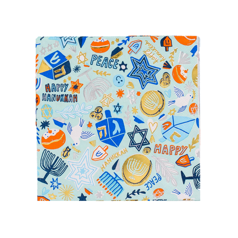 Festival of Lights Hanukkah Large Napkins