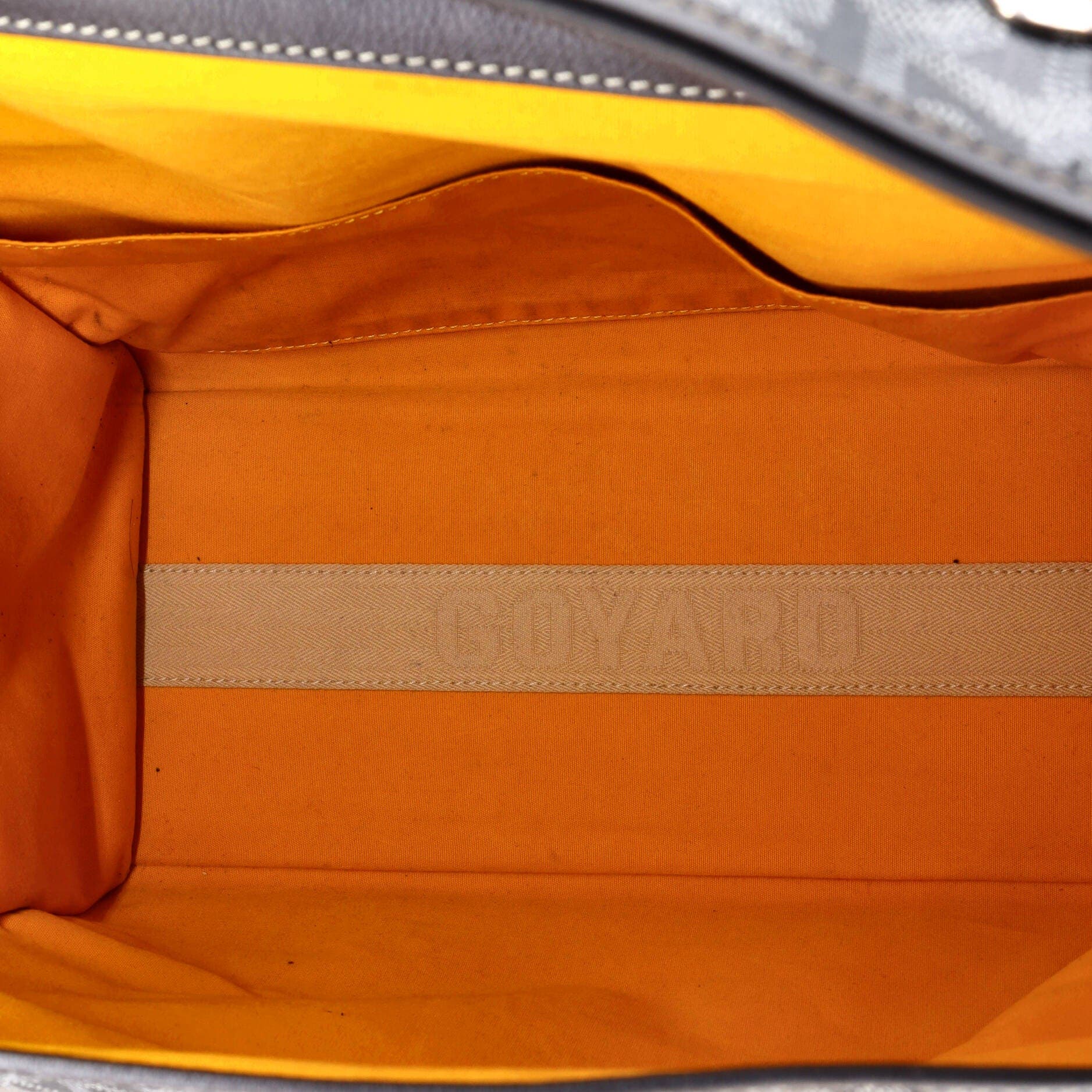 Pre-Owned Goyard Saint Leger Briefcase Backpack Coated Canvas, Alternate, color, 