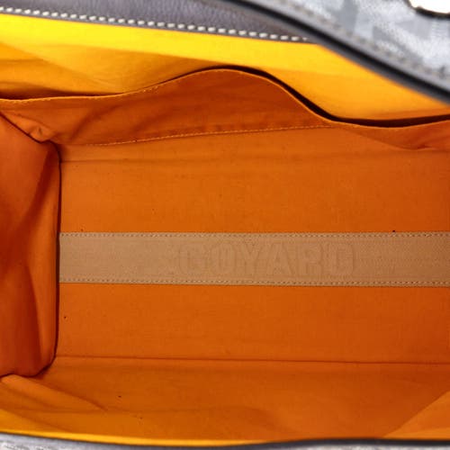 Pre-owned Goyard Goyard Saint Leger Briefcase Backpack Coated Canvas In Gray