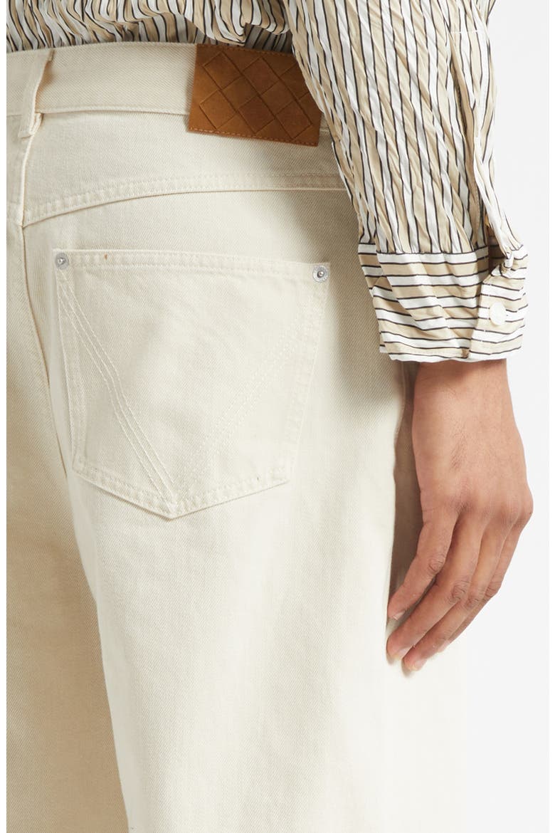 Turned Up Straight Leg Jeans, Alternate, color, 9247 PALE MERINGUE