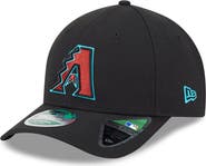 New Era Men's New Era Black Arizona Diamondbacks Player Replica 9FORTY Adjustable Hat