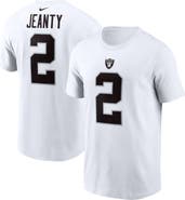 Nike Men's Nike Ashton Jeanty White Las Vegas Raiders 2025 NFL Draft First Round Pick Player Name & Number T-Shirt