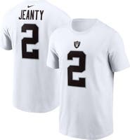 Nike Men's Nike Ashton Jeanty White Las Vegas Raiders 2025 NFL Draft First Round Pick Player Name & Number T-Shirt