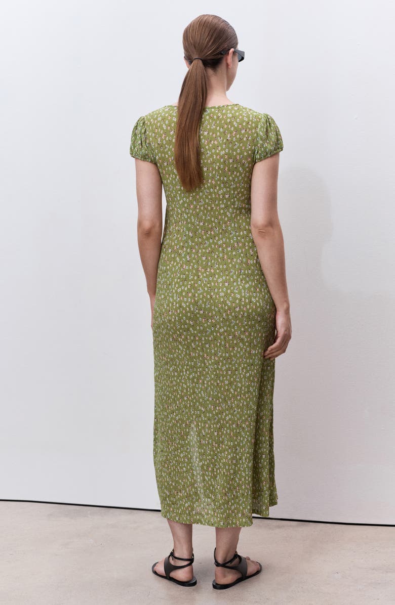 MANGO Floral Print Maternity Dress, Alternate, color, Green