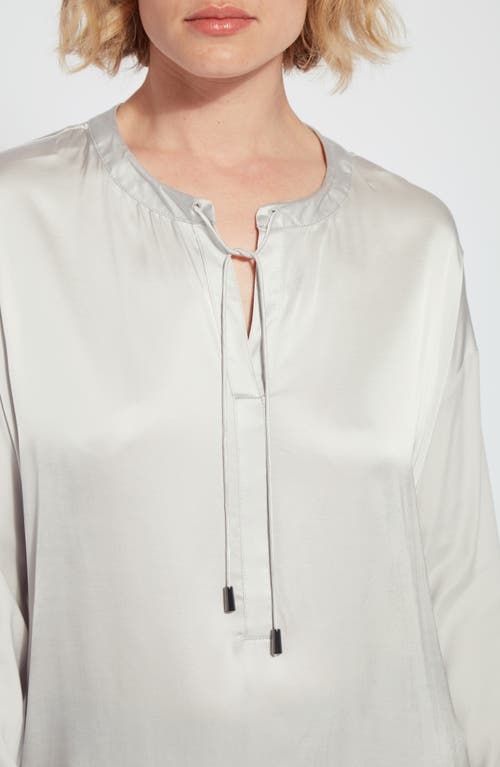 Lyssé Terra Pullover Top In Pearl Grey