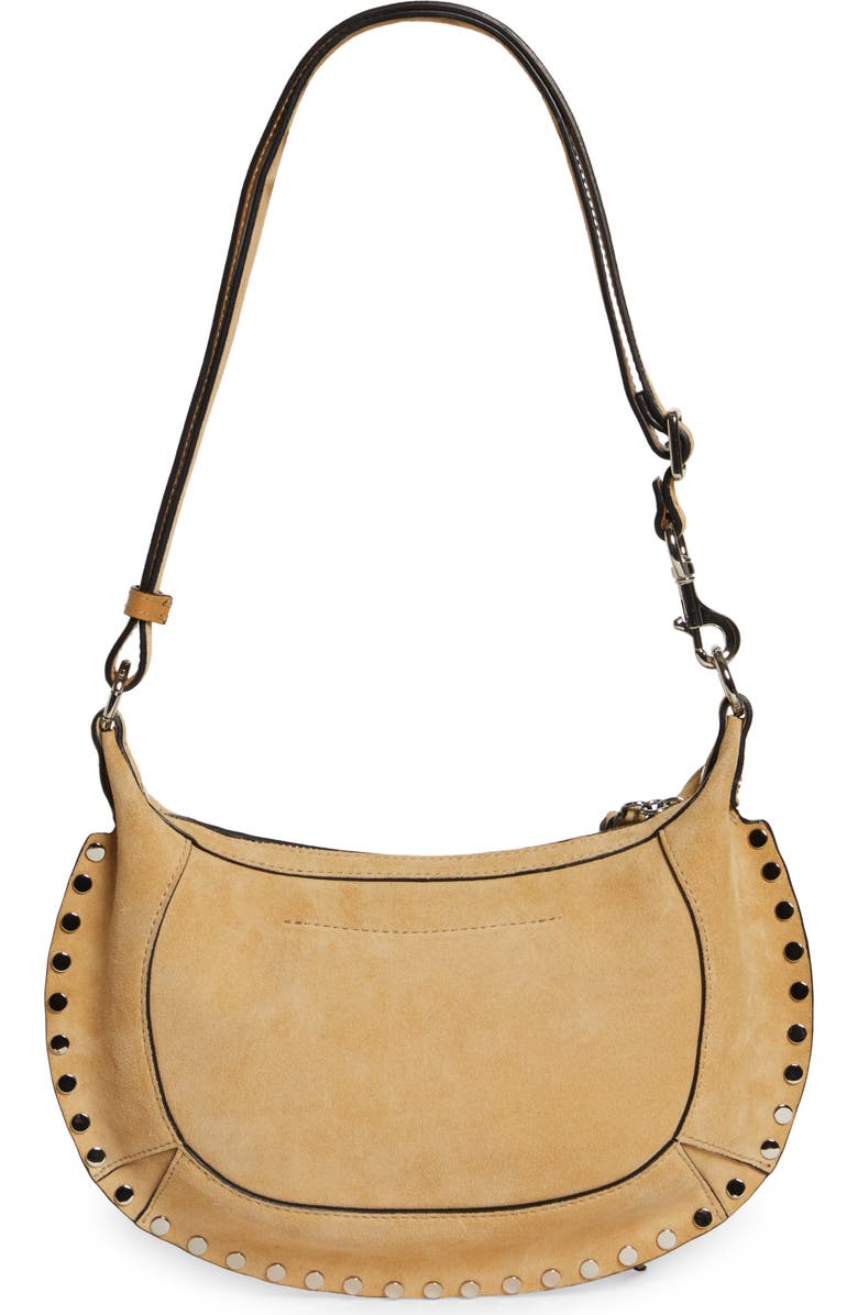 Isabel Marant Oskan Moon Suede Shoulder Bag, Alternate, color,
