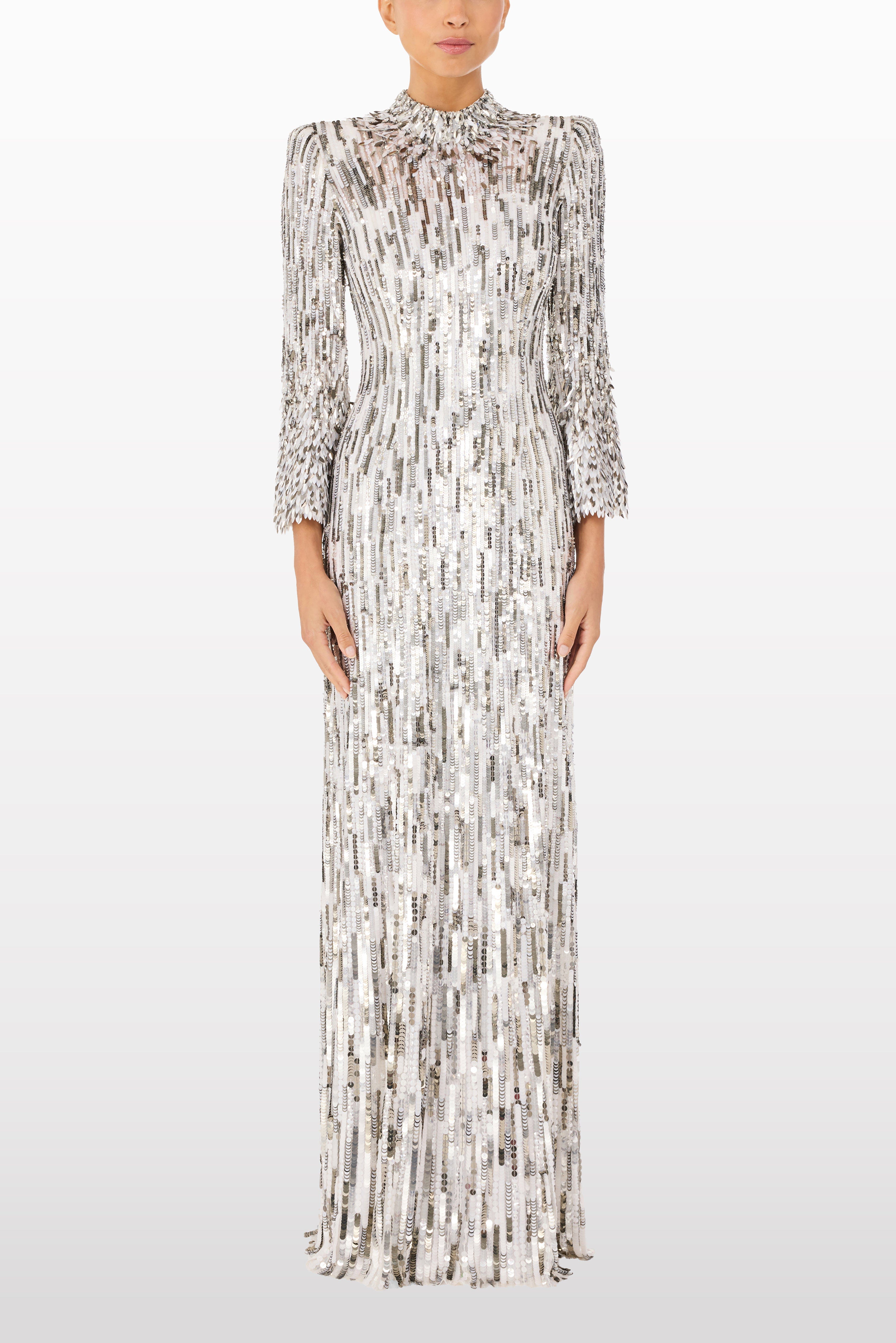 Memphis Sequin-Embellished Maxi Dress - image 2
