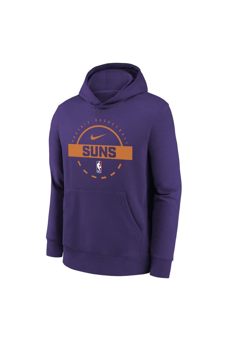 Youth Nike Purple Phoenix Suns 2025/26 Club Fleece Practice Hoodie, Alternate, color, Purple