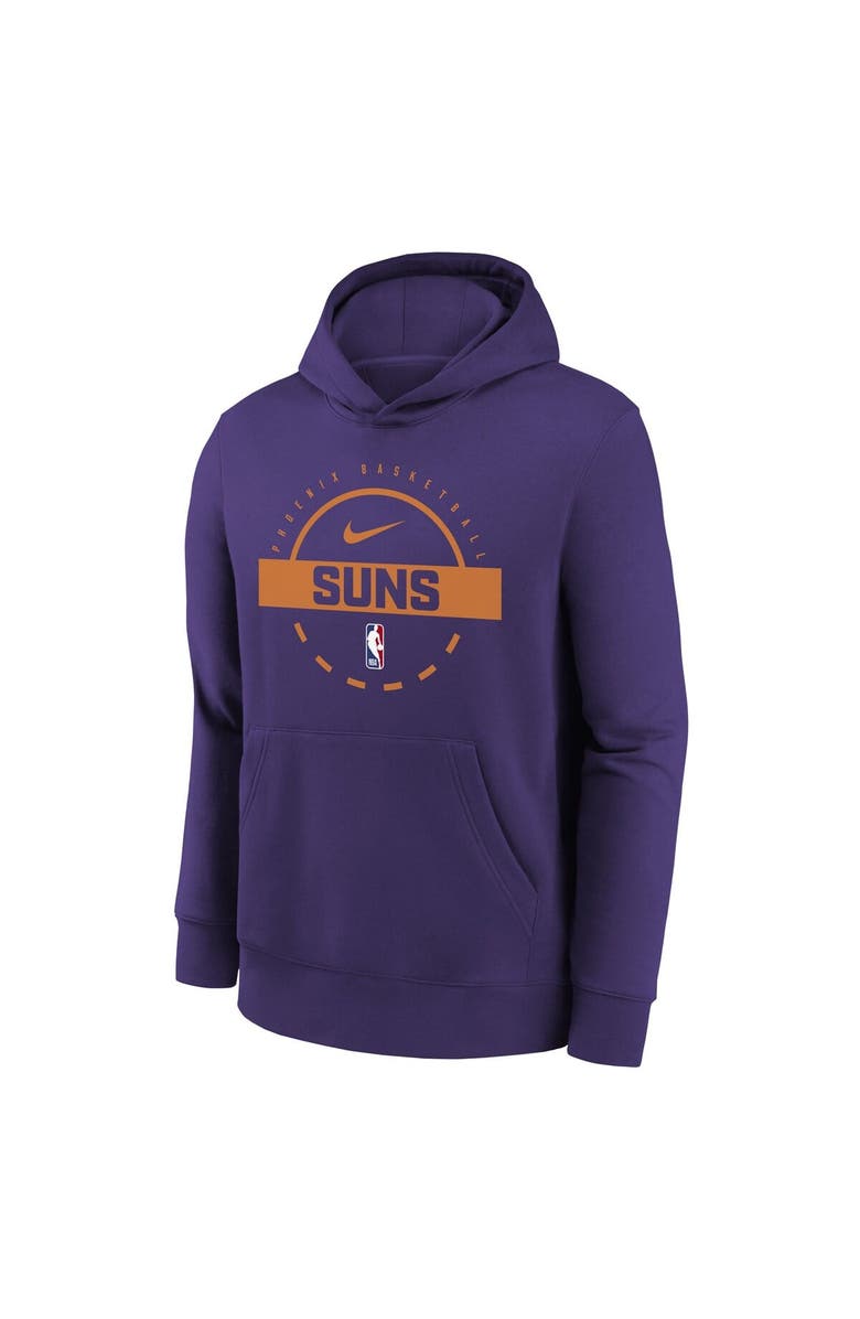 Nike Youth Nike Purple Phoenix Suns 2025/26 Club Fleece Practice Hoodie, Alternate, color, Purple