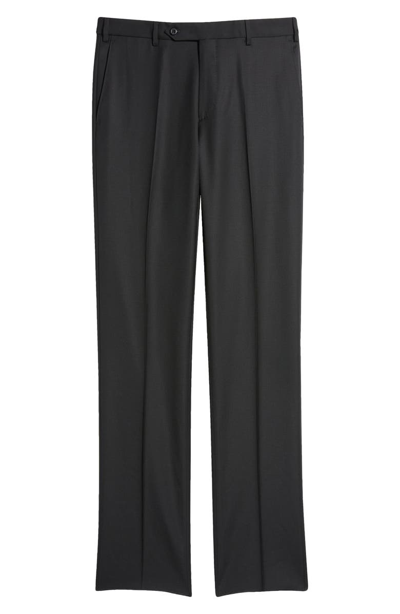 Zanella Devon Super 110s Serge Trousers, Alternate, color, Black