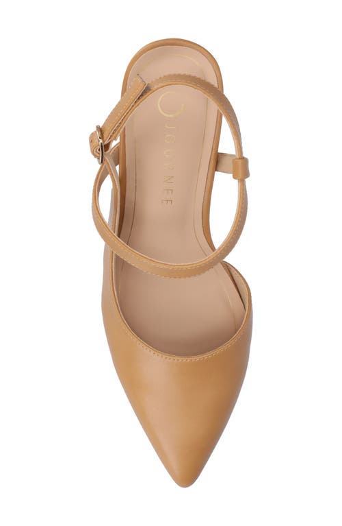 Journee Collection Women's Scipio Pointed Toe Pumps In Tan