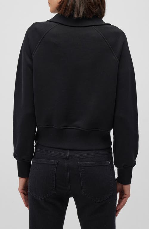 Mavi Jeans Half Zip Sweatshirt In Black
