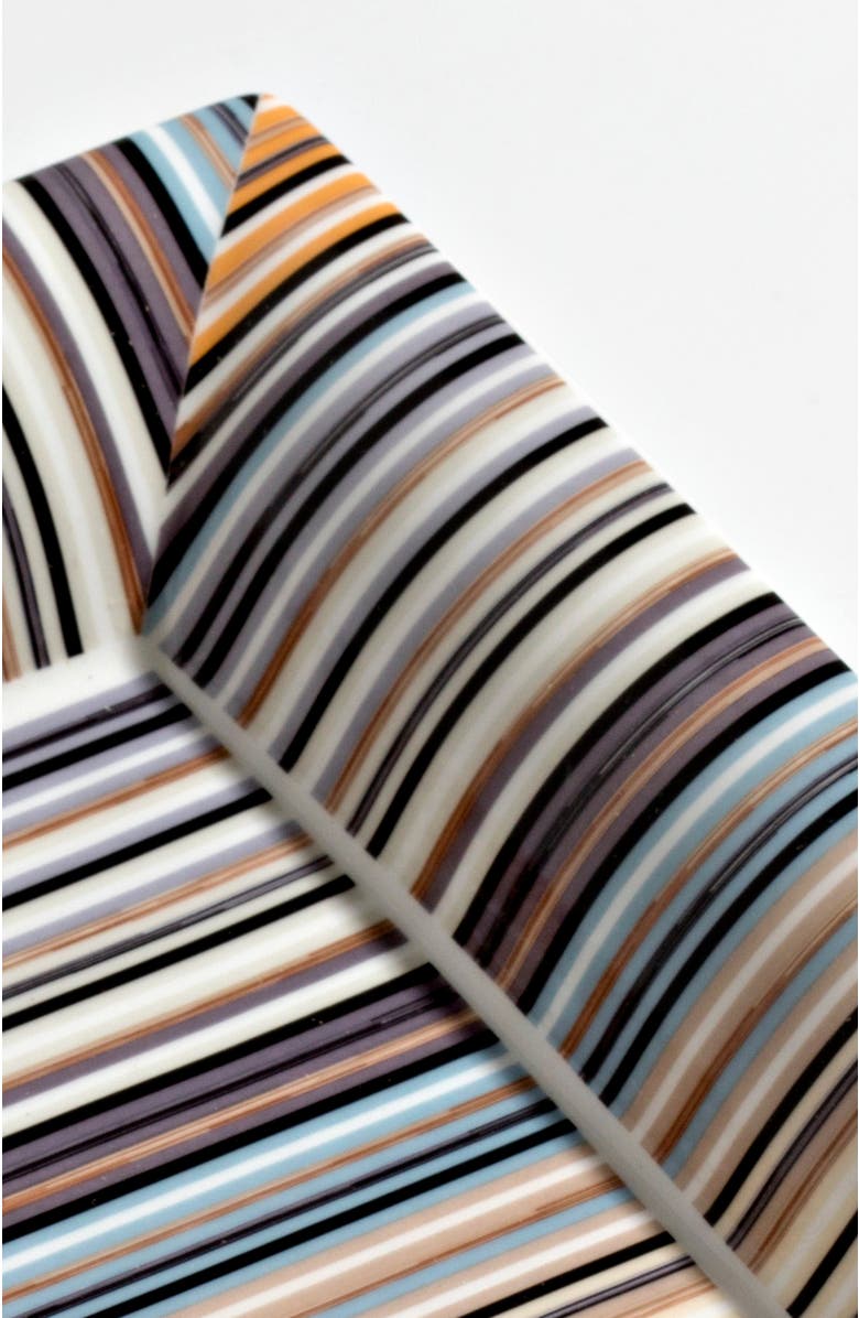 Missoni Home Tableware Tray STRIPES Rectangular Large in Luxury Box Jenkins 148 8.5" x 6.75", Alternate, color, Multicolor