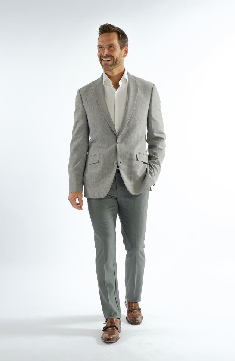 SAVILE ROW CO Mayfair Lino Weave Sport Coat, Alternate, color, Grey