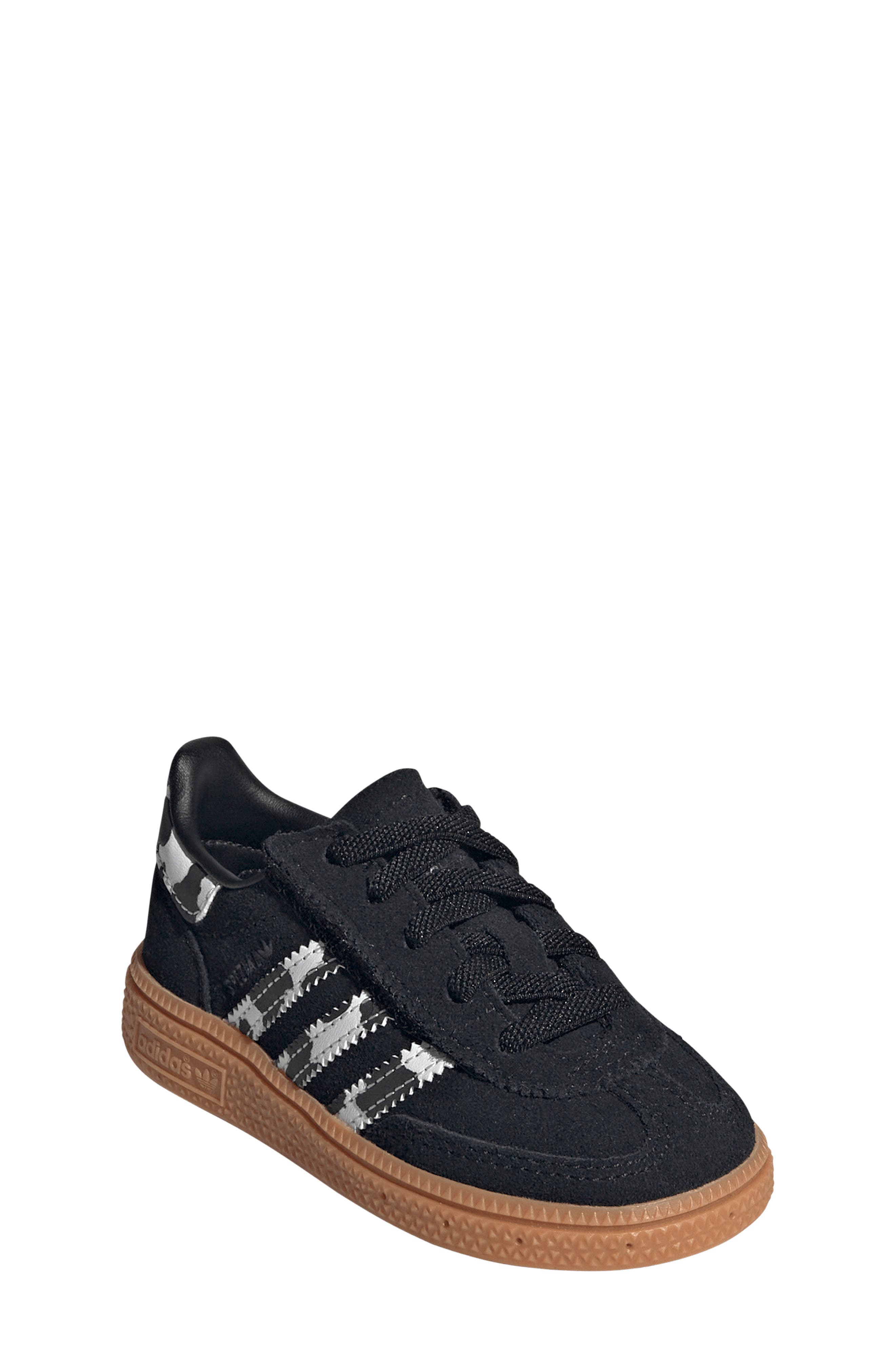 Kids' Handball Spezial Sneaker, Main, color, CORE BLACK/ VIOLET/ WHITE