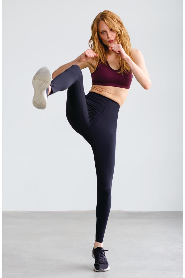 Fast Track Performance Leggings, Alternate, color, BLACK